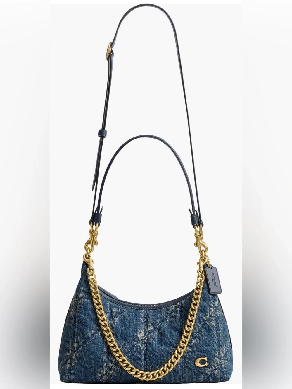 COACH Juliet 25 Quilted Denim Shoulder Bag